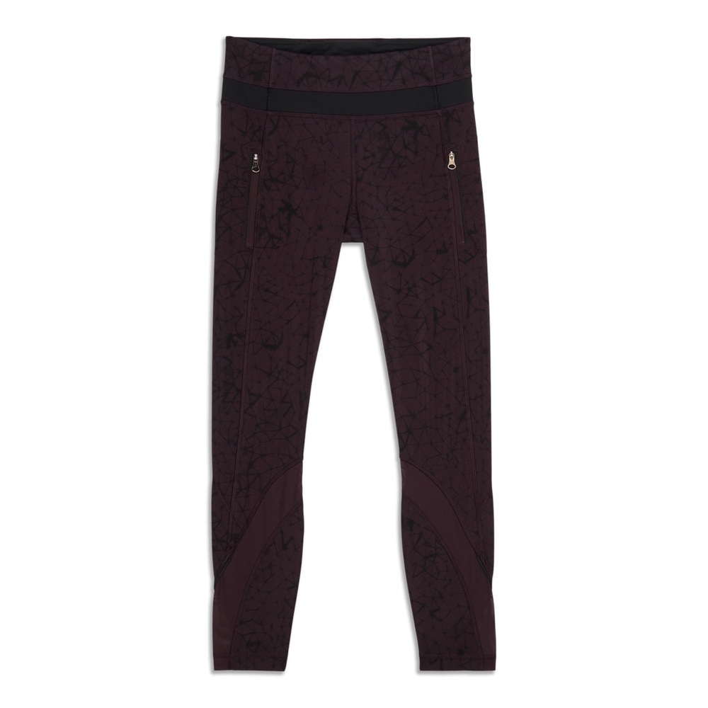 Lululemon Inspire Leggings - Star Crushed Black Cherry